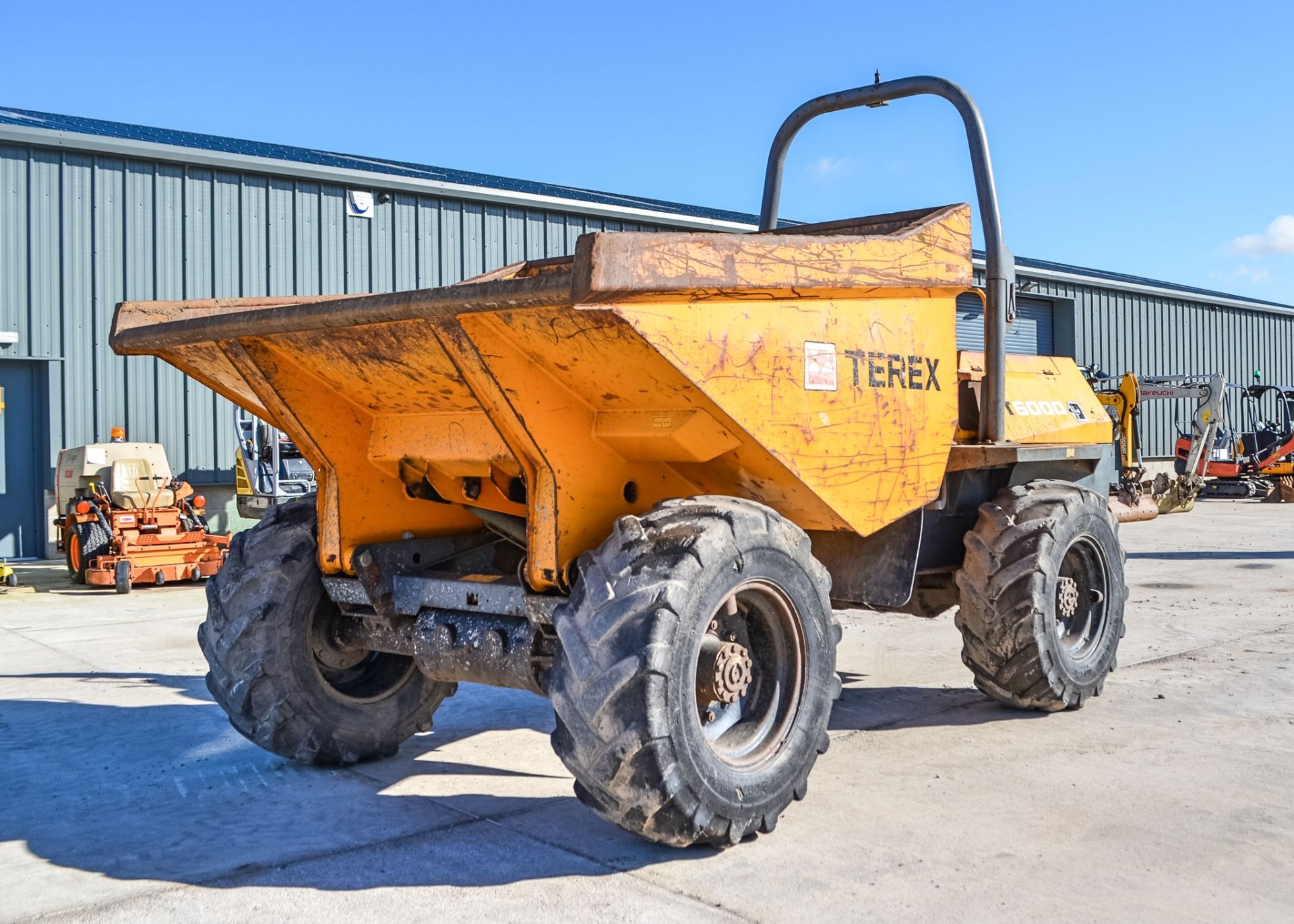 Terex 6 tonne straight skip dumper  Year: 2007  S/N: E703FW179 Recorded Hours: 2883