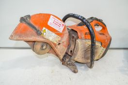 Stihl TS410 petrol driven cut off saw ** Spark plug and top cover missing ** 19060720