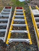 8 tread glass fibre framed step ladder 1901-LYT1897