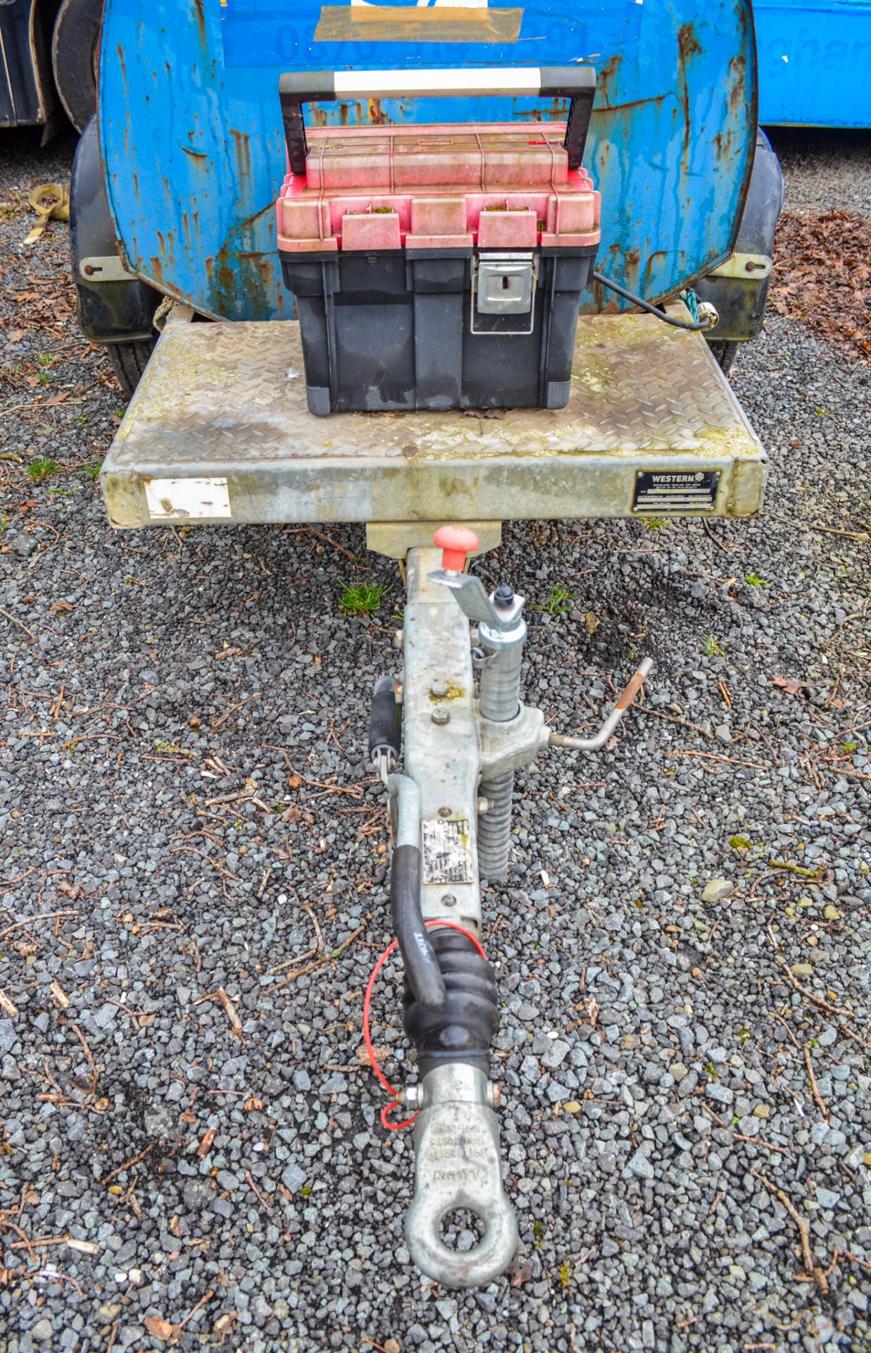 Western Abbi 1000 litre fast tow bunded fuel bowser c/w 12v pump, delivery hose and trigger nozzle - Image 3 of 3