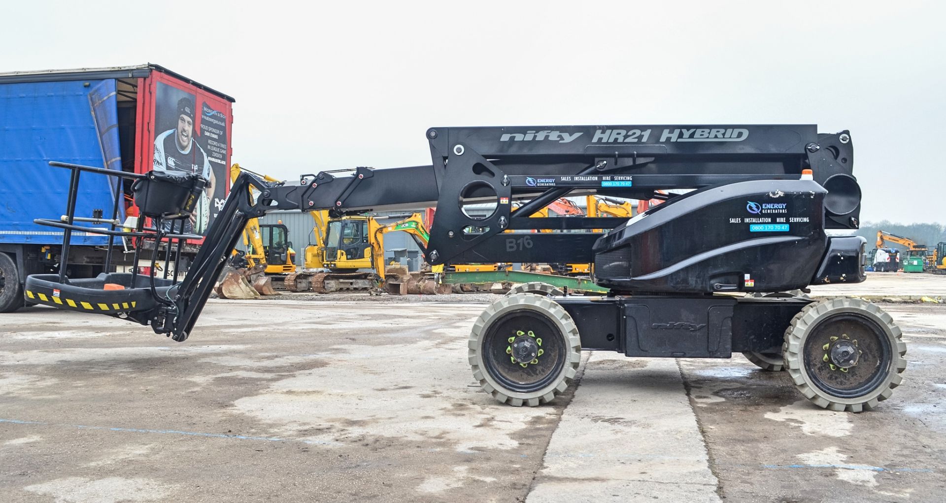 Nifty H21 Hybrid diesel/battery electric 4x4 rough terrain articulated boom lift access platform - Image 7 of 22