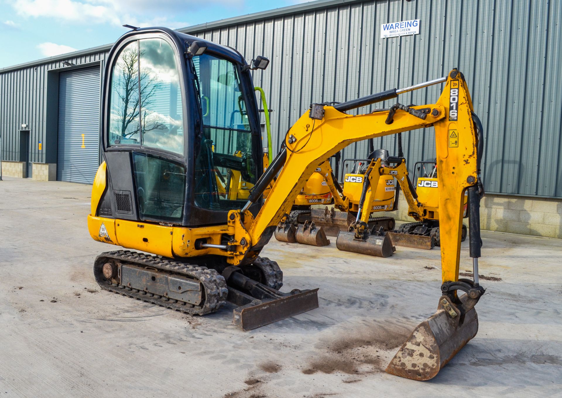 JCB 801.6 1.5 tonne rubber tracked mini excavator Year: 2013 S/N: 2071385 Recorded hours: 1851 - Image 2 of 16