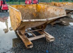 Steel fork lift tipping skip 4294