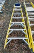 Clow 8 tread glass fibre framed step ladder A1086843