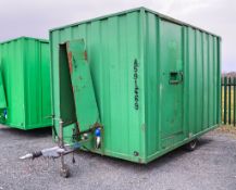 Groundhog 12ft x 6 ft  fast tow mobile steel anti vandal welfare unit Comprising of: canteen area,