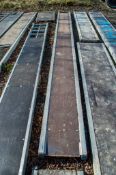 Aluminium staging board approximately 16ft long 330602060