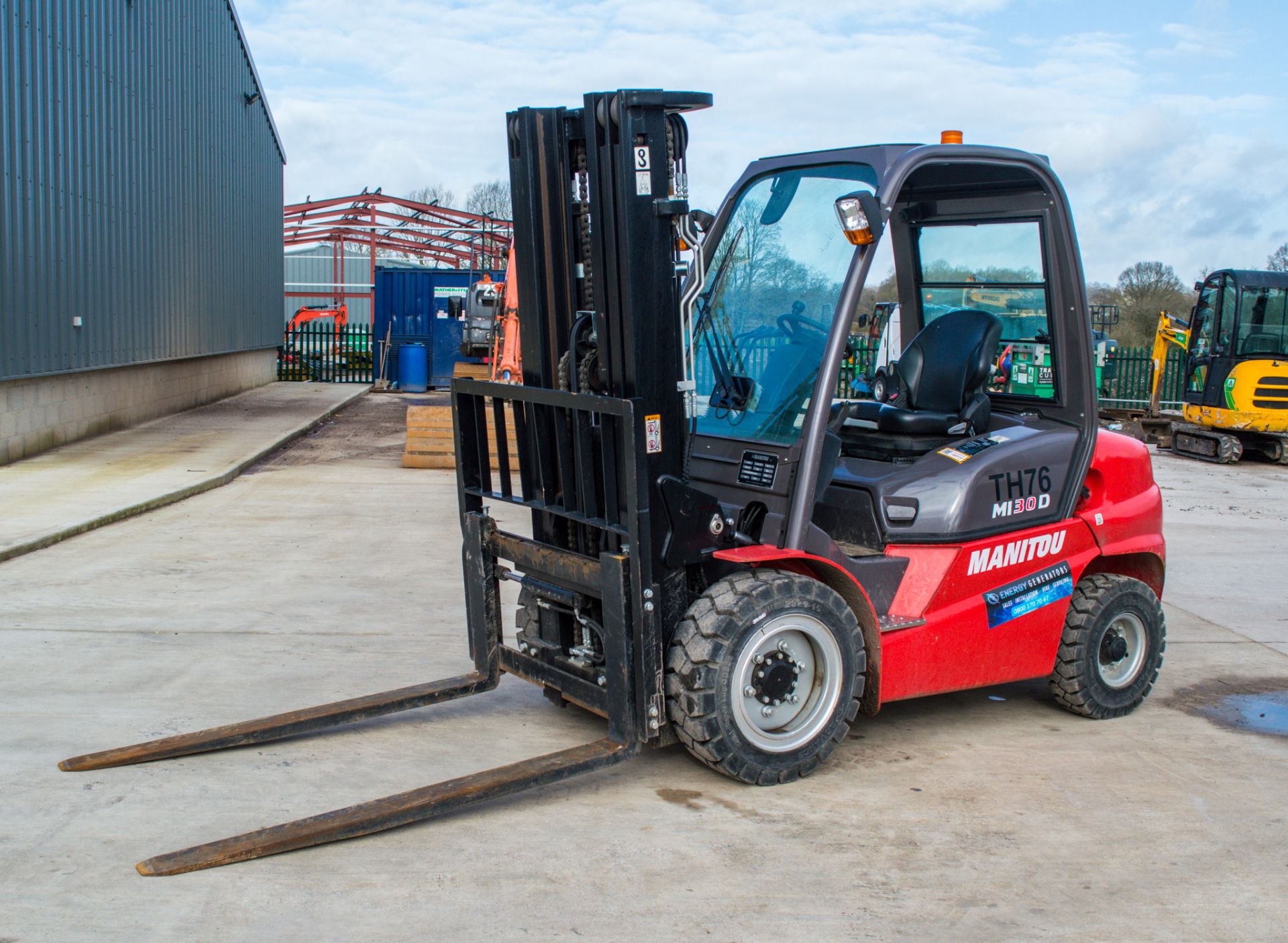 Manitou  MI 30D 3 tonne diesel fork lift truck Year: 2020 S/N: 877684 Recorded Hours: 128 TH76