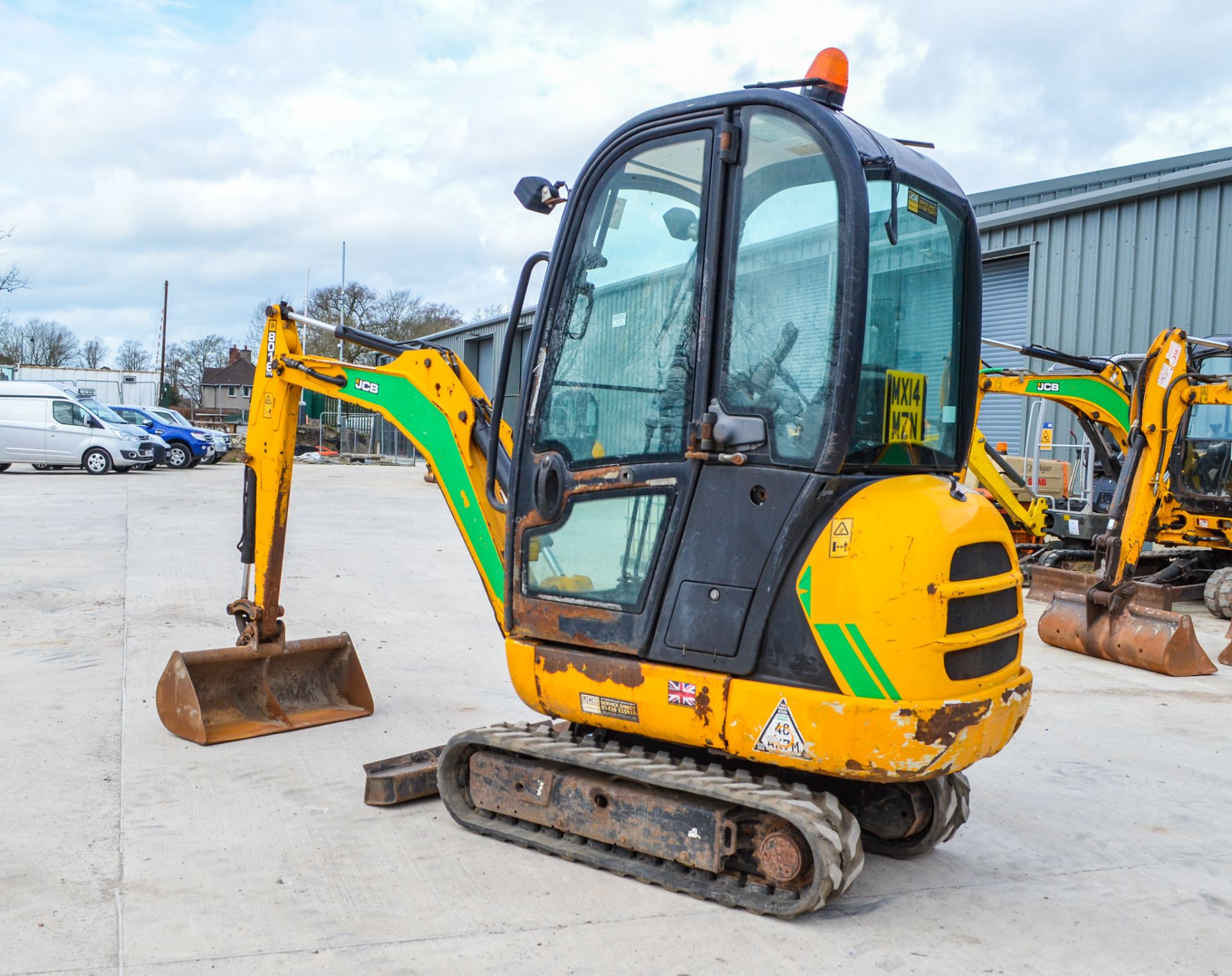 JCB 801.6 1.5 tonne rubber tracked mini excavator Year: 2014 S/N: 2071650 Recorded hours: 2150 - Image 4 of 19