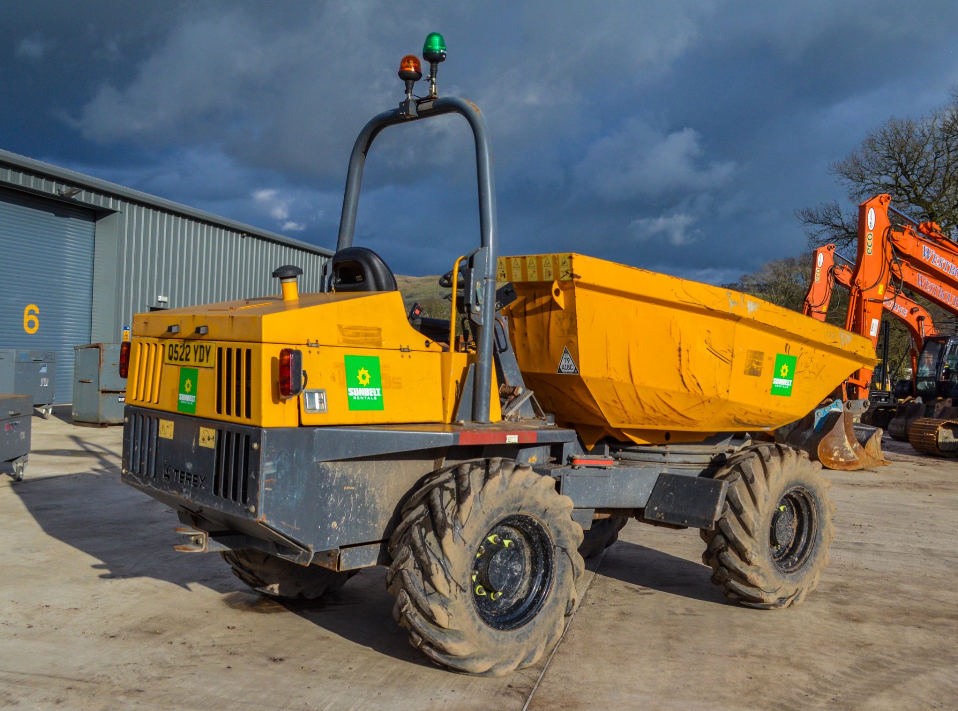 Terex TA6s 6 tonne swivel skip dumper  Year: 2014 S/N: PJ5336 Recorded Hours: 1406 A635124 - Image 3 of 18