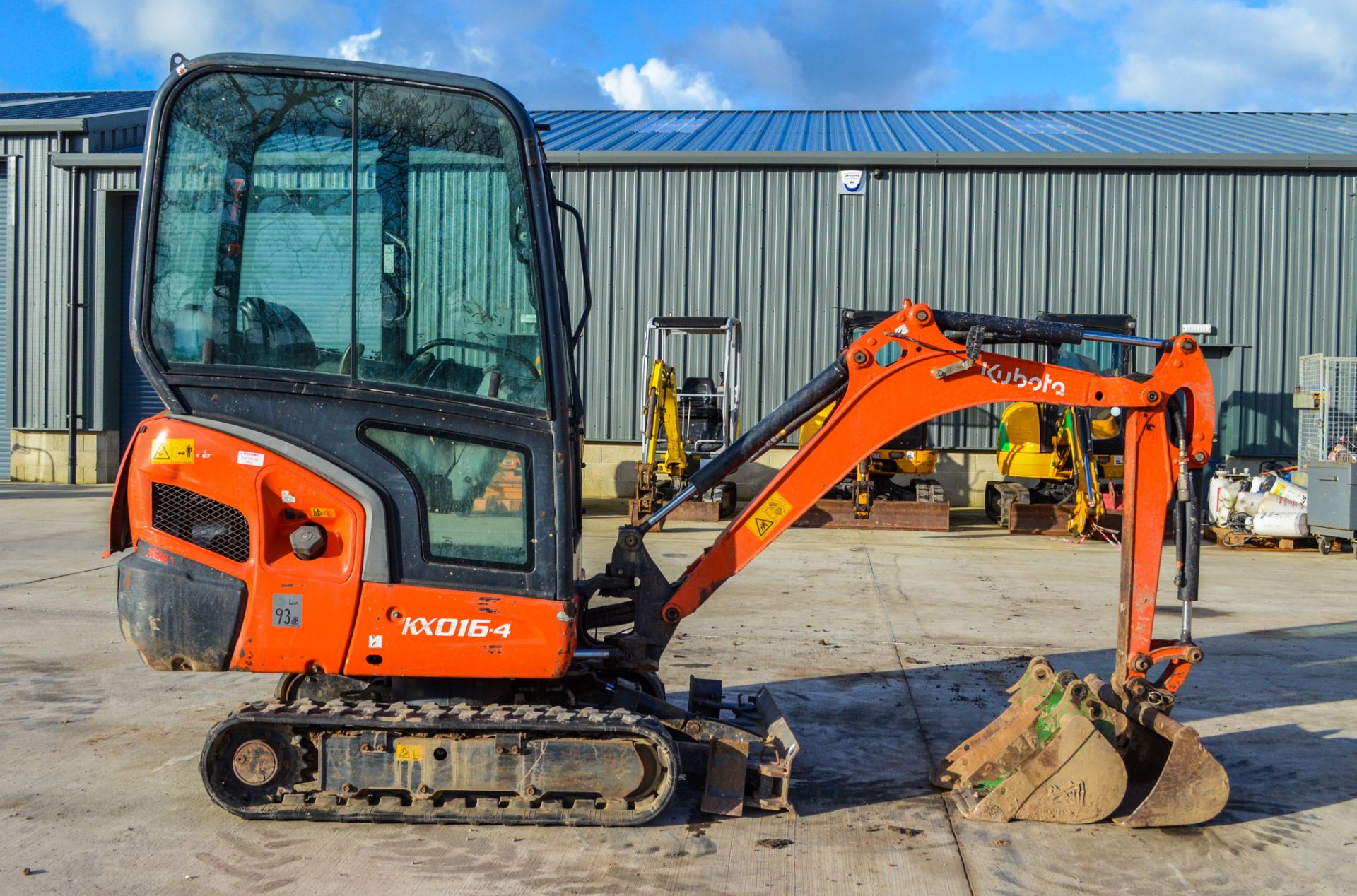 Kubota KX016-4 1.6 tonne rubber tracked mini excavator Year: 2015 S/N: 58685 Recorded Hours: 1714 - Image 7 of 18