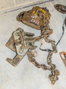 Yale 1.5 tonne lever hoist ** Handle missing ** SB