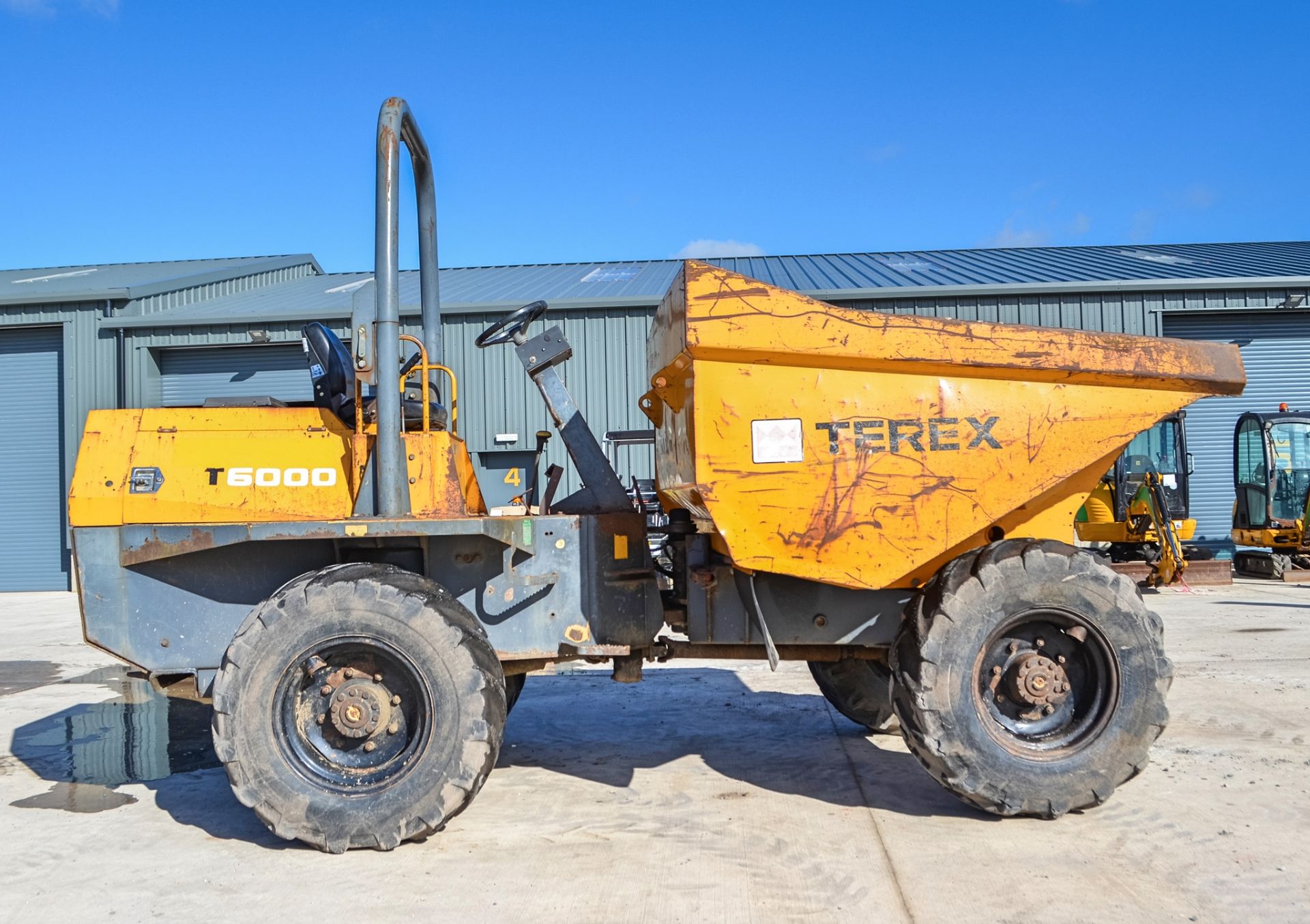 Terex 6 tonne straight skip dumper  Year: 2007  S/N: E703FW200 Recorded Hours: 3525 - Image 8 of 20