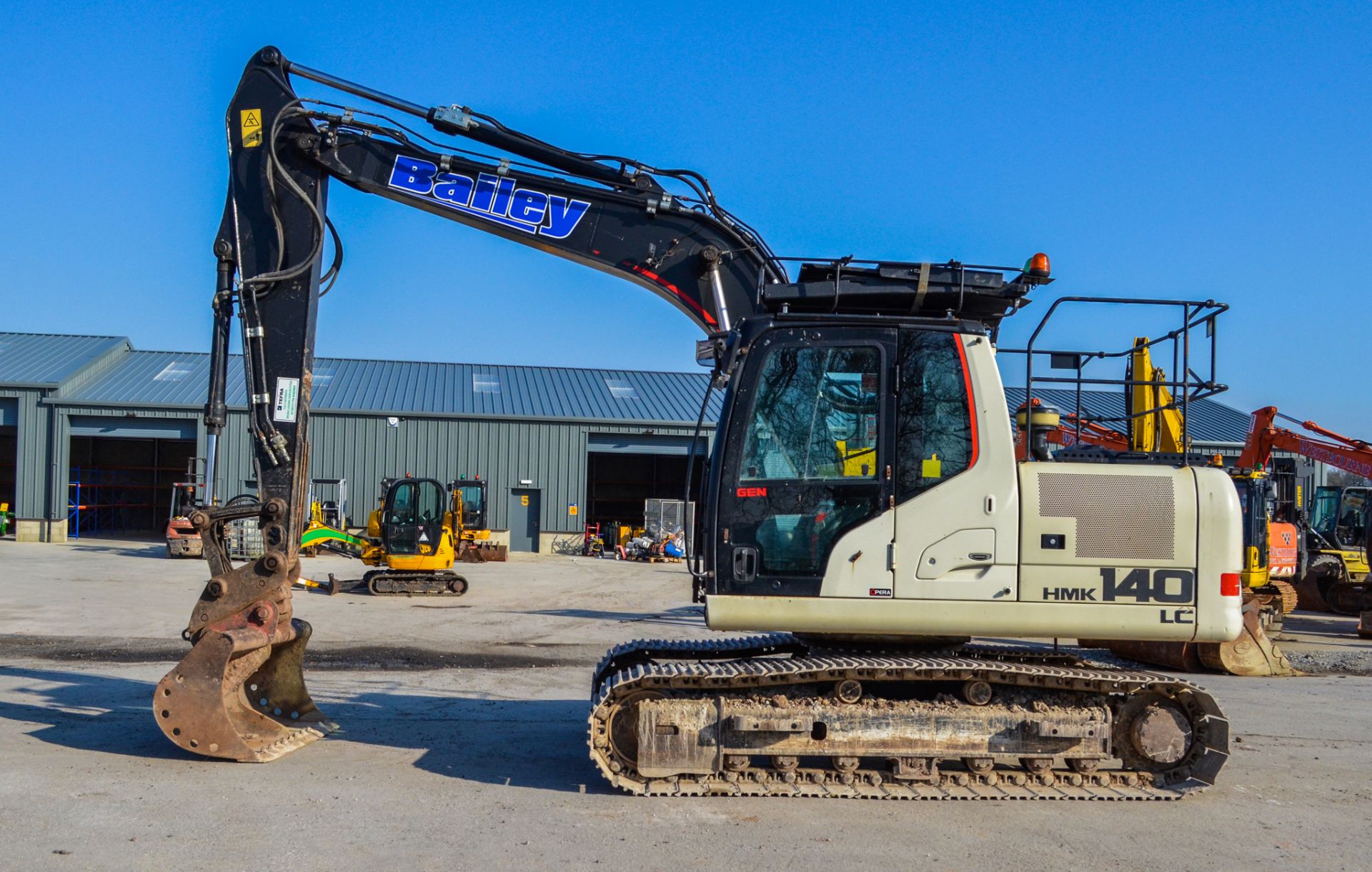 Hidromek HMK 140 LC - 3B 15.5 tonne steel tracked excavtor  Year: 2016  S/N: G130902  Recorded - Image 7 of 23