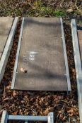 Aluminium staging board approximately 4ft long