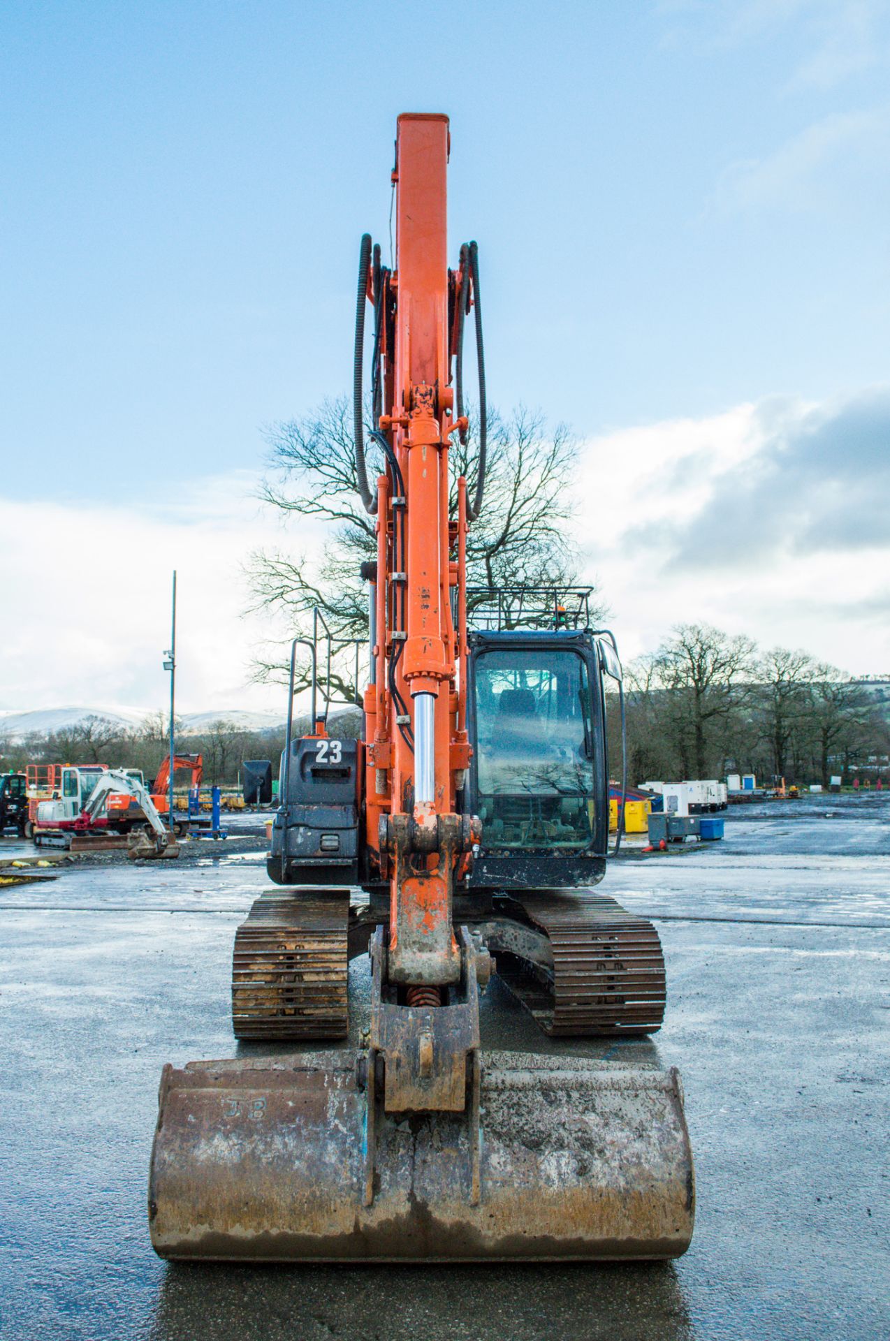 Hitachi ZX 130 LCN  13 tonne steel tracked excavator Year: 2013 S/N: 090663 Recorded Hours: 10018 - Image 5 of 22