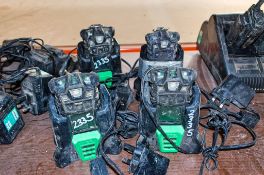 4 MSA gas detectors c/w chargers CW