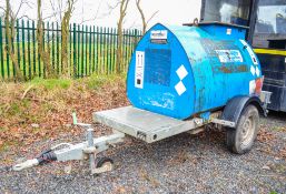 Western Abbi 1000 litre fast tow bunded fuel bowser c/w hand pump, delivery hose and trigger