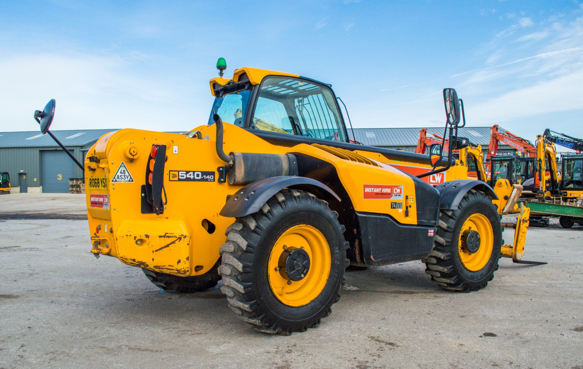 JCB 540 - 140 Hi-Viz 14 metre telescopic handler  Year: 2018 S/N: 2573100 Recorded Hours: 2860 C/w - Image 3 of 25