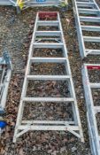 8 tread aluminium step ladder