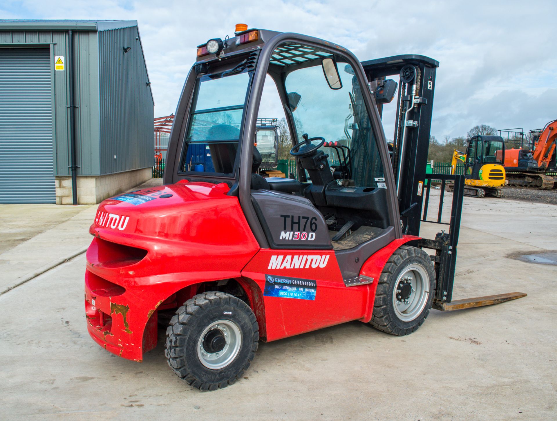 Manitou  MI 30D 3 tonne diesel fork lift truck Year: 2020 S/N: 877684 Recorded Hours: 128 TH76 - Image 3 of 19
