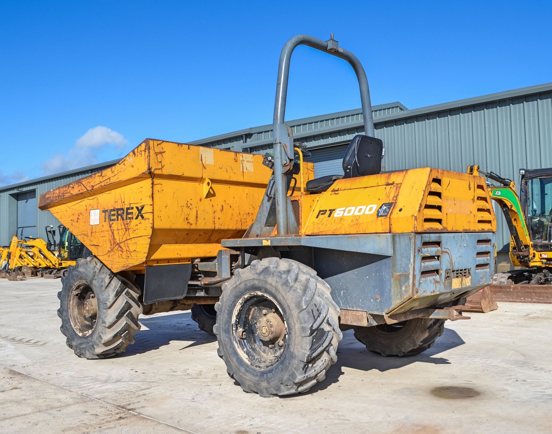 Terex 6 tonne straight skip dumper  Year: 2007  S/N: E703FW200 Recorded Hours: 3525 - Image 3 of 20