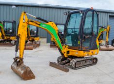 JCB 801.6 1.5 tonne rubber tracked mini excavator Year: 2014 S/N: 2071650 Recorded hours: 2150