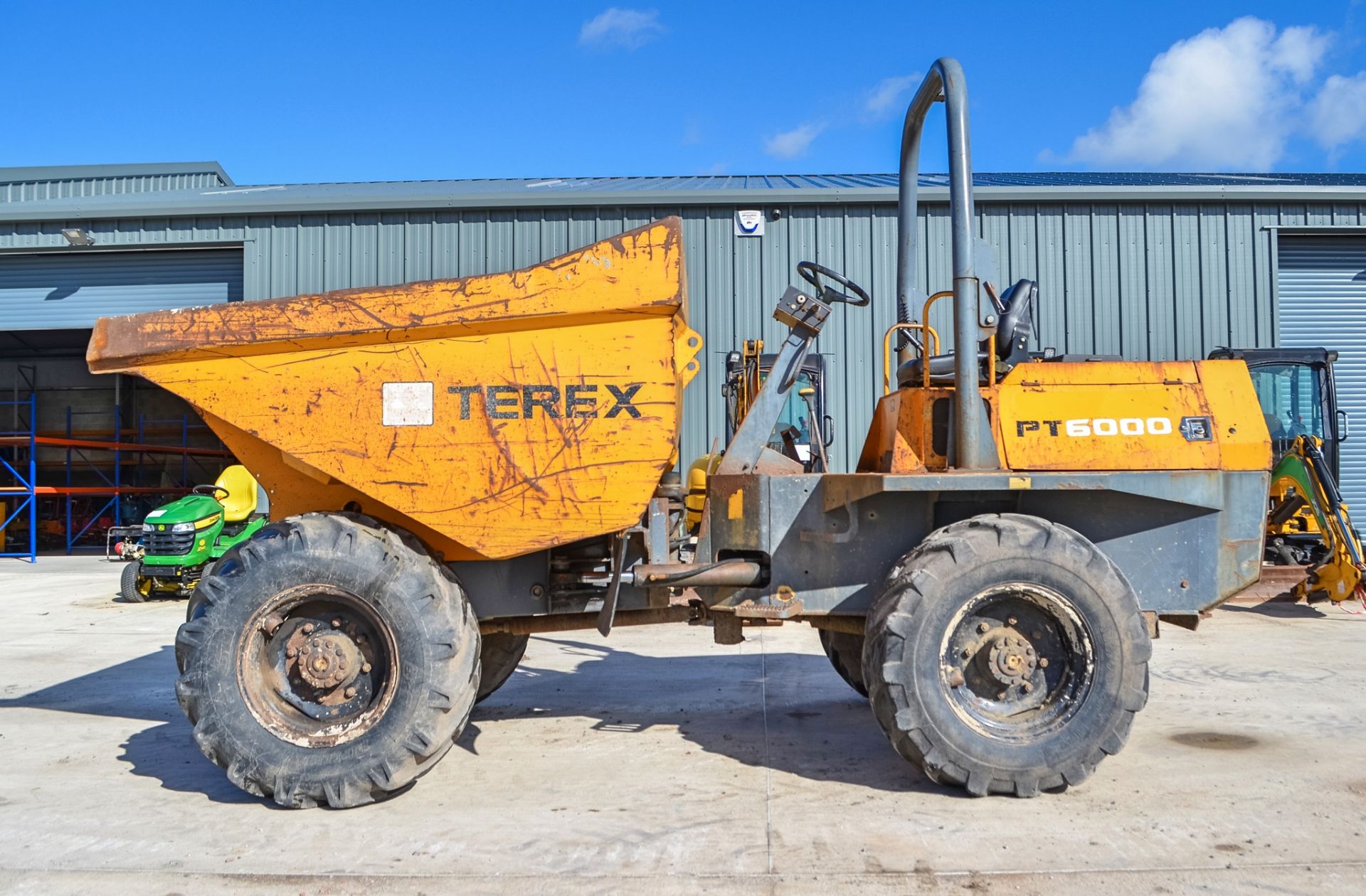 Terex 6 tonne straight skip dumper  Year: 2007  S/N: E703FW200 Recorded Hours: 3525 - Image 7 of 20