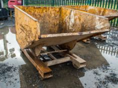 Steel fork lift tipping skip 4301