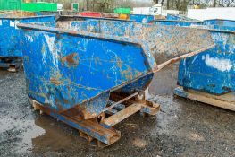 Steel fork lift tipping skip 8396