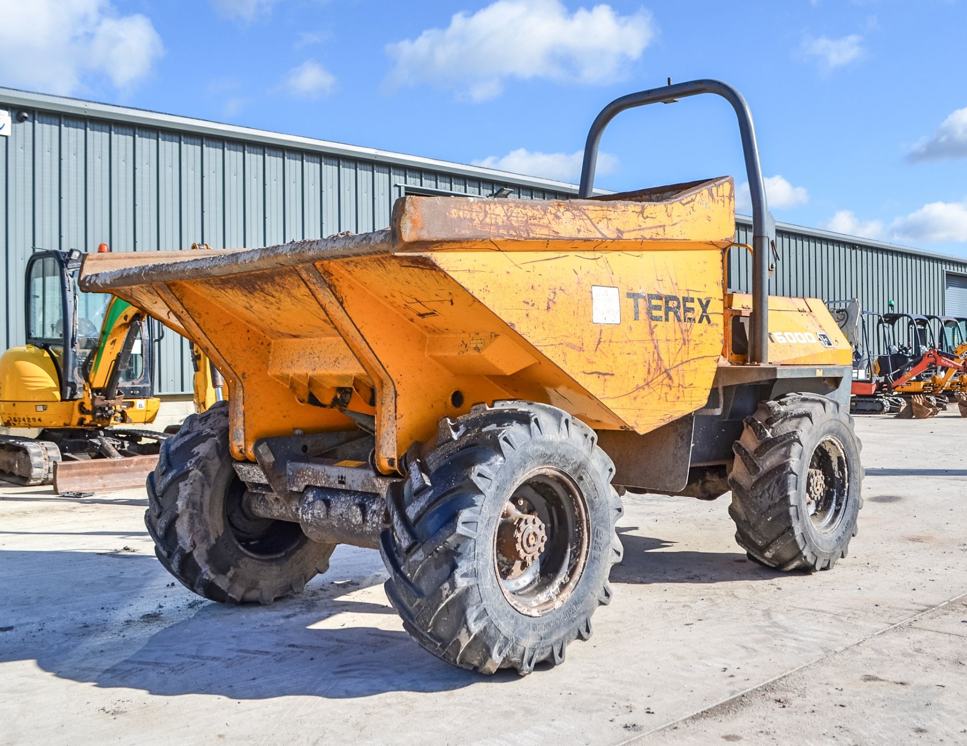 Terex 6 tonne straight skip dumper  Year: 2007  S/N: E703FW200 Recorded Hours: 3525