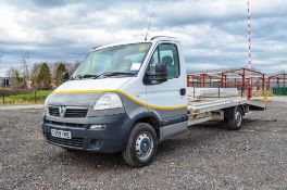 Vauxhall Movano 3500 CDTI 100 MWB 2.5 diesel beaver tail car transporter Reg No: CV59 YHE Date of