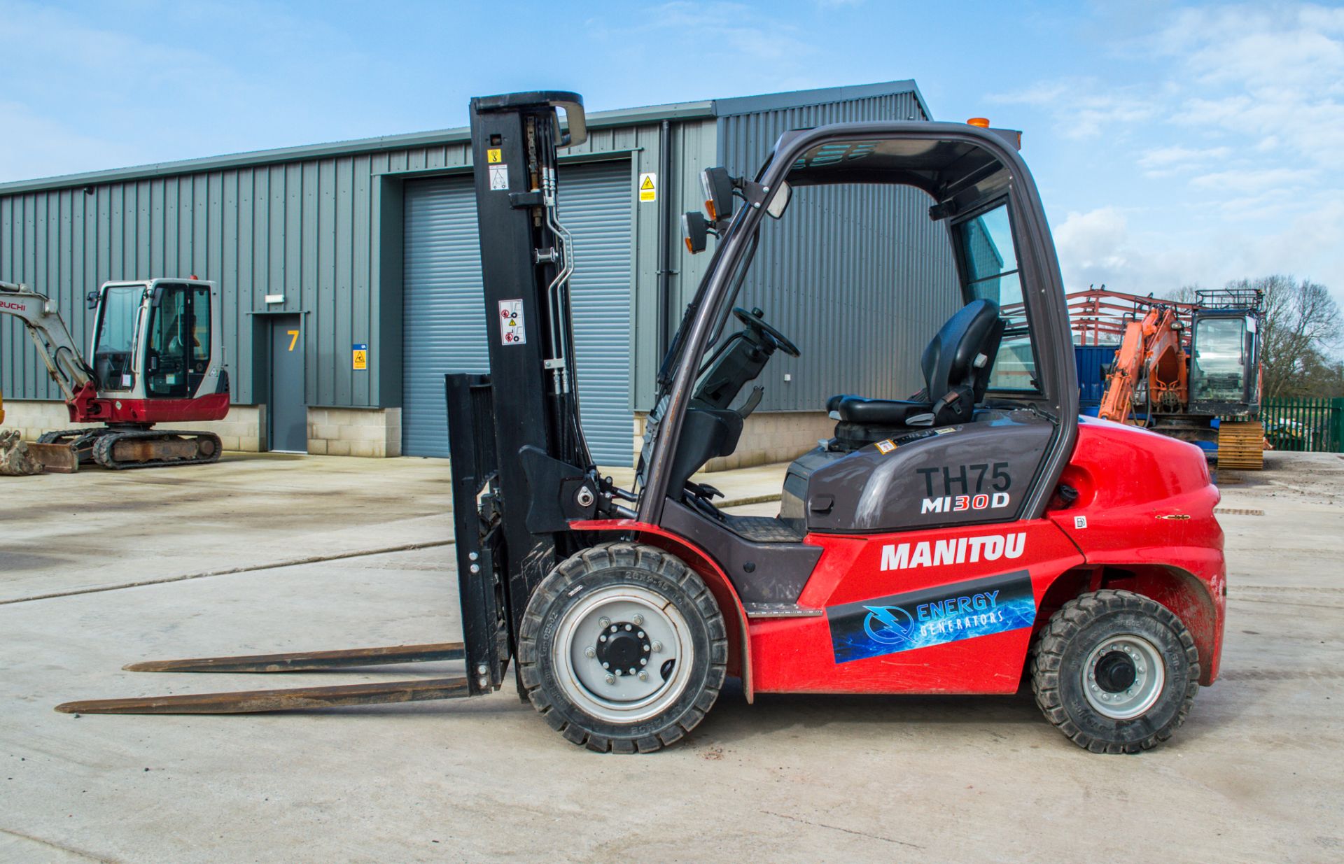 Manitou  MI 30D 3 tonne diesel fork lift truck Year: 2020 S/N: 877369 Recorded Hours: 430 TH75 - Image 7 of 18