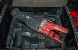 Milwaukee 18v cordless reciprocating saw c/w carry case ** No battery or charger ** D2310227