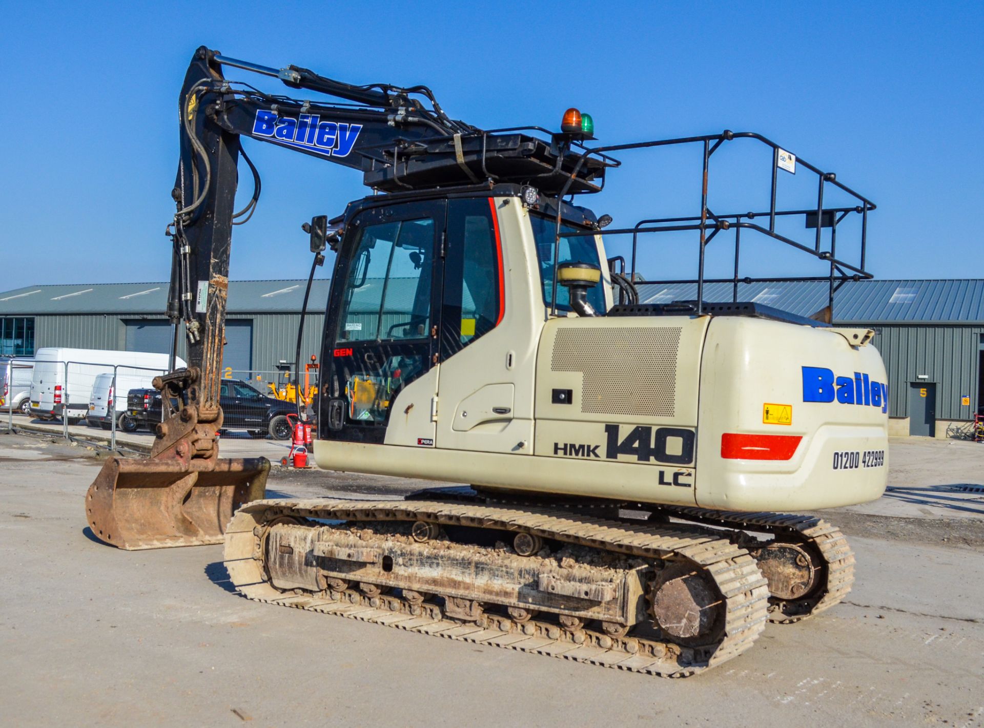 Hidromek HMK 140 LC - 3B 15.5 tonne steel tracked excavtor  Year: 2016  S/N: G130902  Recorded - Image 3 of 23