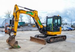 JCB 85Z 8.5 tonne rubber tracked midi excavator Year: 2014 S/N 2248858 Recorded hours: 4401 Blade,
