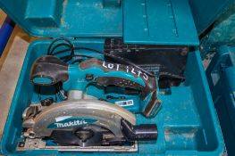 Makita 18v cordless circular saw c/w charger and carry case ** No battery ** 02850279