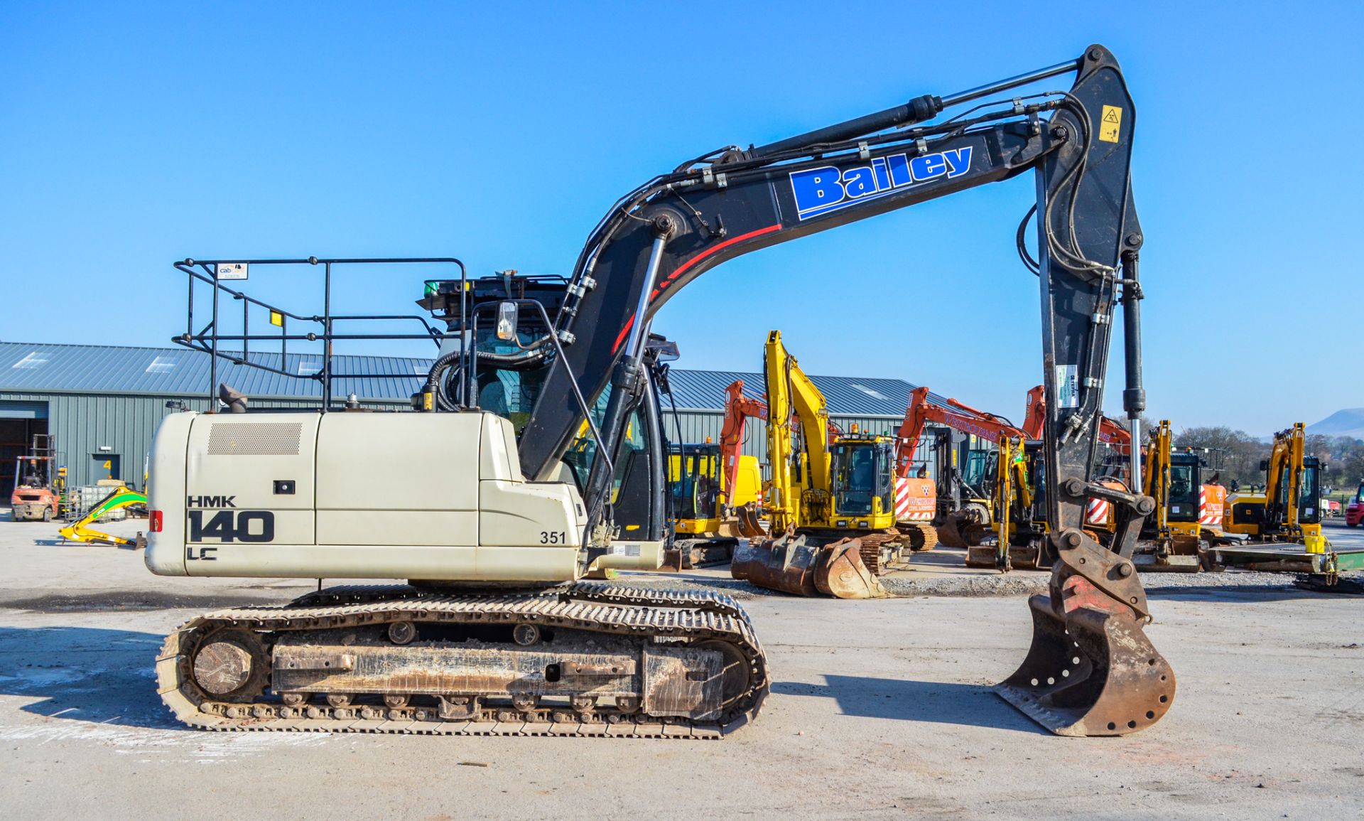 Hidromek HMK 140 LC - 3B 15.5 tonne steel tracked excavtor  Year: 2016  S/N: G130902  Recorded - Image 8 of 23