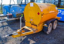 Trailer Engineering 950 litre fast tow tandem axle bunded fuel bowser c/w 12v fuel pump, delivery