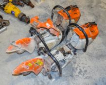 4 - Stihl TS410 petrol driven cut off saws for spares