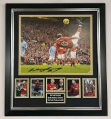 Wayne Rooney signed framed photograph  ** A cost of £15 will be added for postage and packaging **