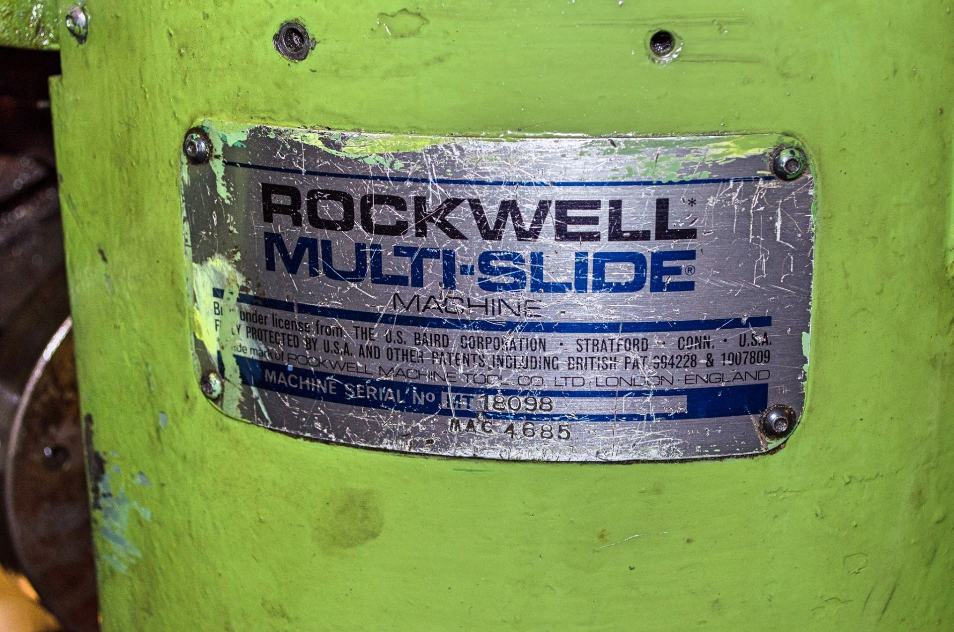 Rockwell Multislide multislide forming press S/N: MT18098 - Image 10 of 10