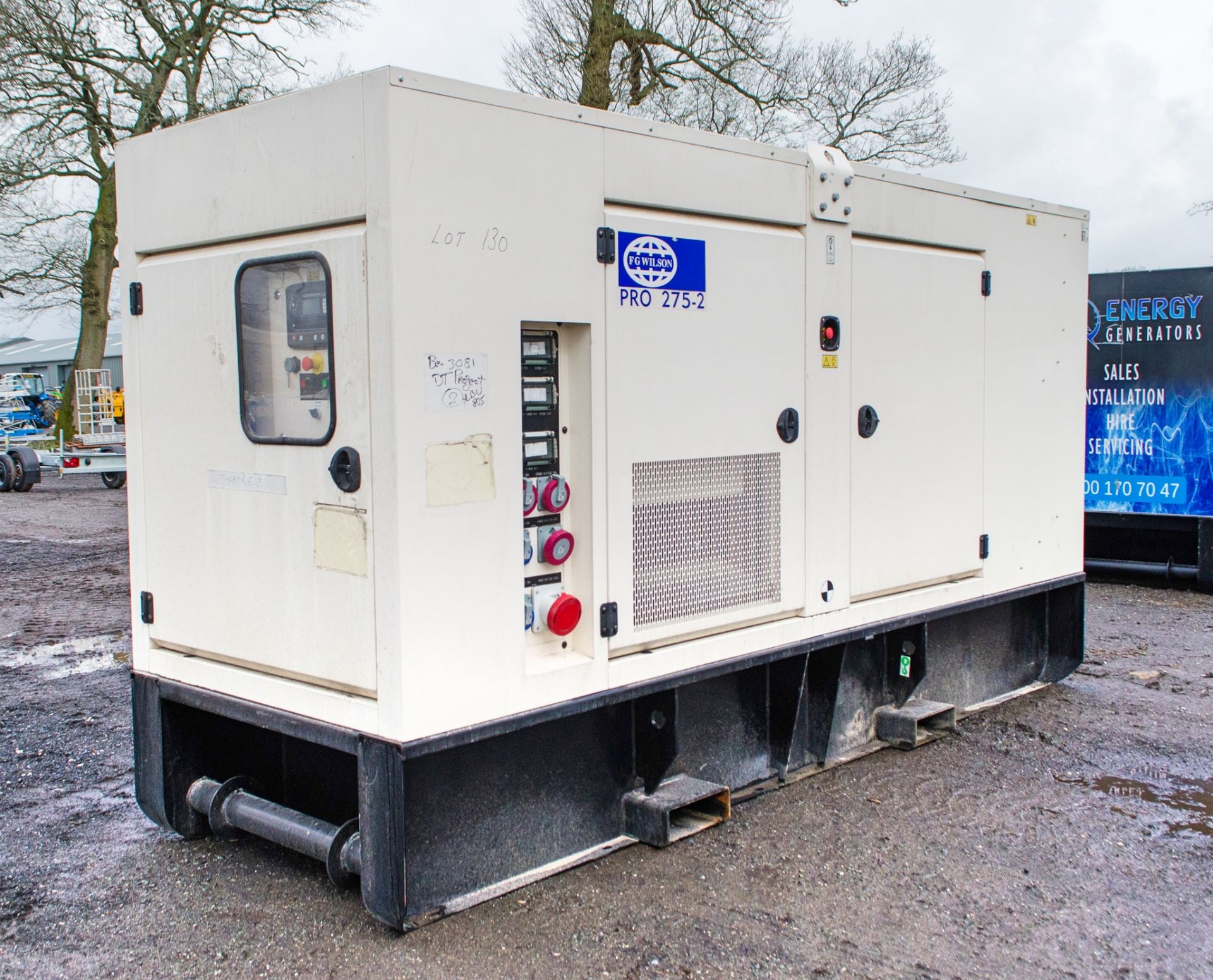FG Wilson PRO 275-2 275 kva diesel driven generator Year: 2020 S/N: FGWGS956PXP600353 Recorded