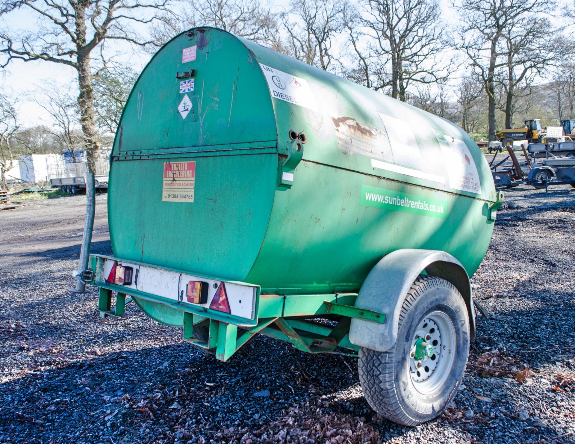 Trailer Engineering 2140 litre bunded fast tow mobile fuel bowser A558050 ** No pump or delivery - Image 2 of 3