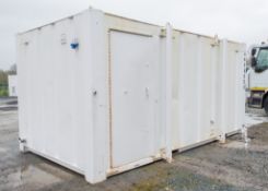 16 ft x 8 ft steel anti vandal site 2+1 toilet unit A409659