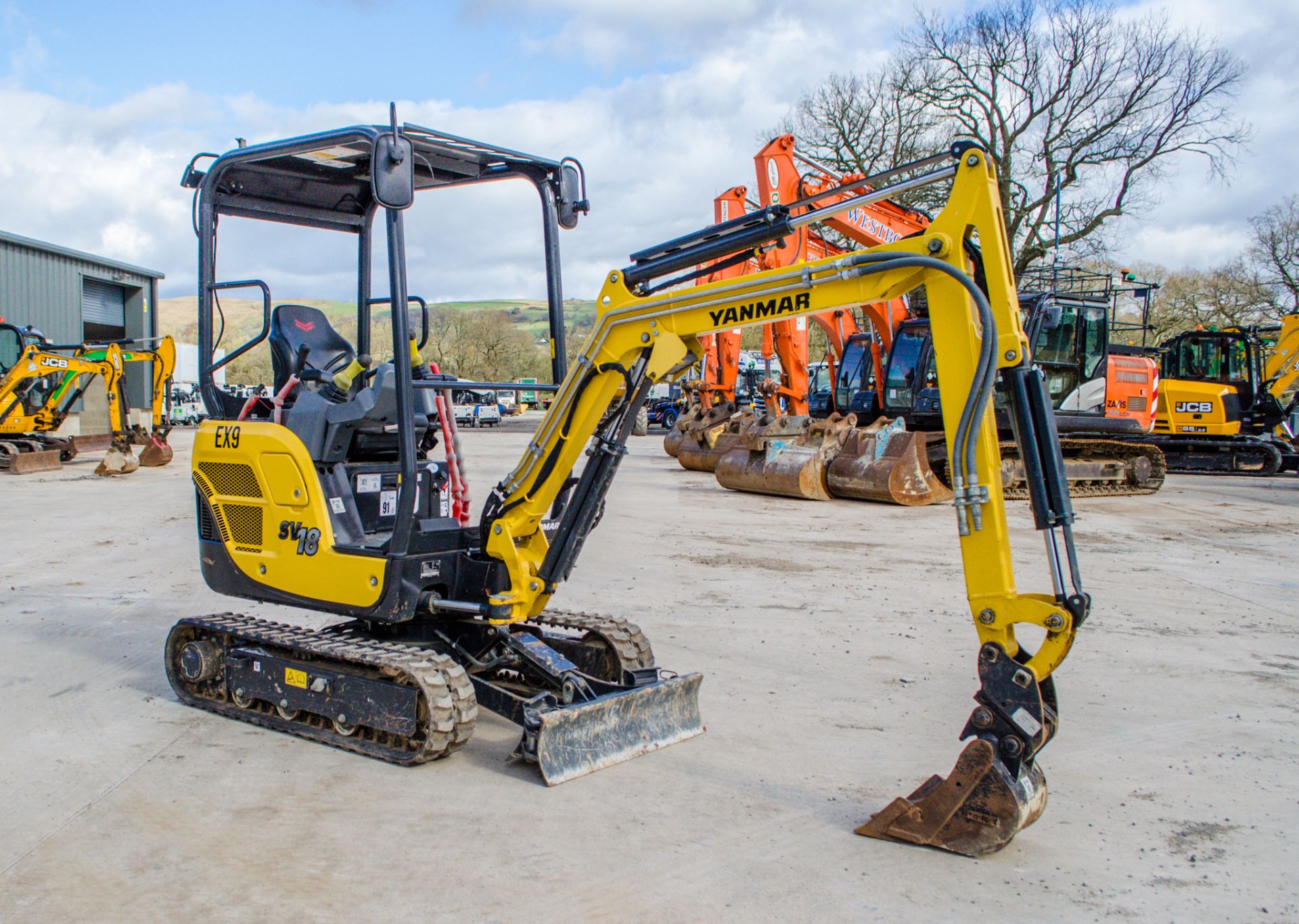 Yanmar SV18 1.8 tonne rubber tracked mini excavator  Year: 2021 S/N: BV15069 Recorded Hours: 107 - Image 2 of 20