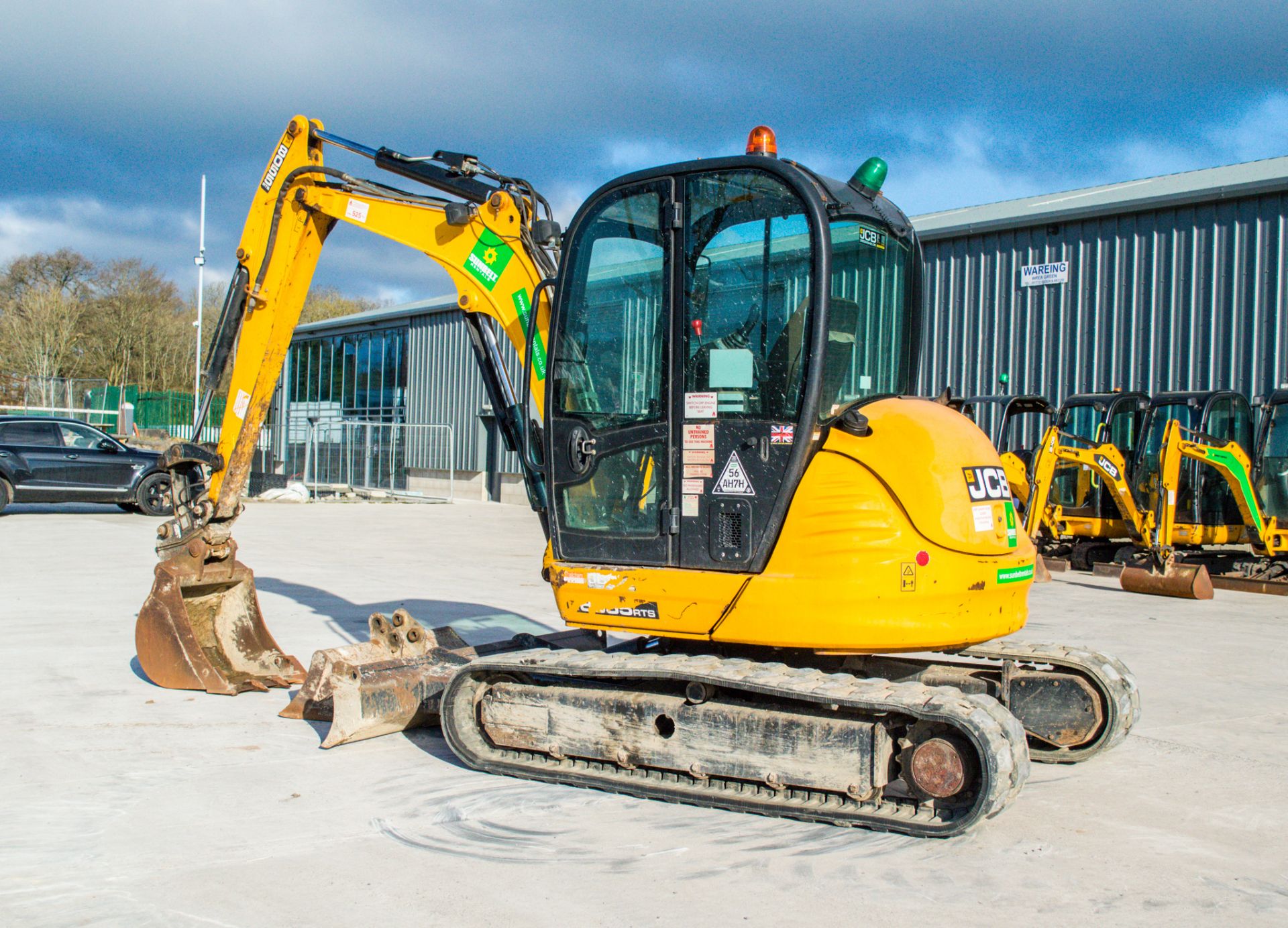 JCB 8055 RTS 5.5 tonne rubber tracked midi excavator Year: 2013 S/N: 60463 Recorded Hours: 3478 - Image 4 of 24