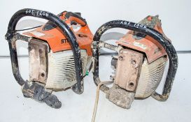 2 - Stihl TS410 petrol driven cut off saws ** Both for spares ** 0227C011