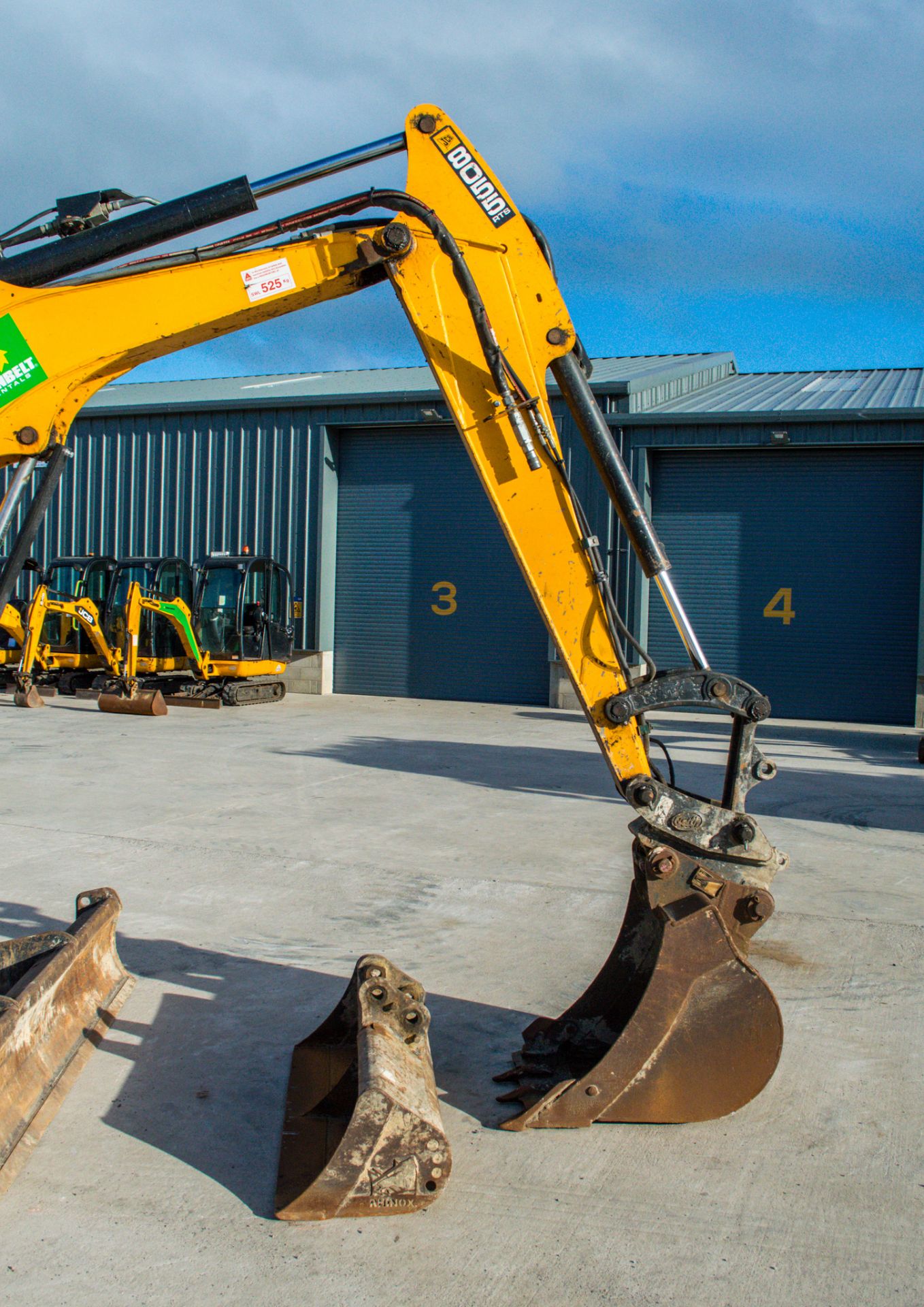 JCB 8055 RTS 5.5 tonne rubber tracked midi excavator Year: 2013 S/N: 60463 Recorded Hours: 3478 - Image 12 of 24