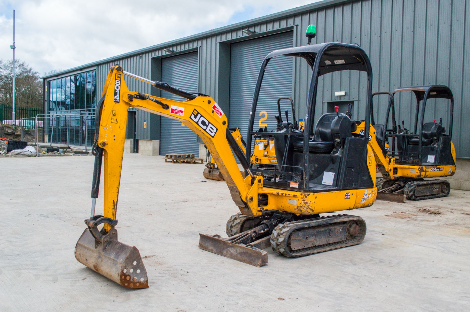 JCB 8014 CTS 1.4 tonne rubber tracked mini excavator Year: 2015 S/N: 70995 Recorded Hours: 1812