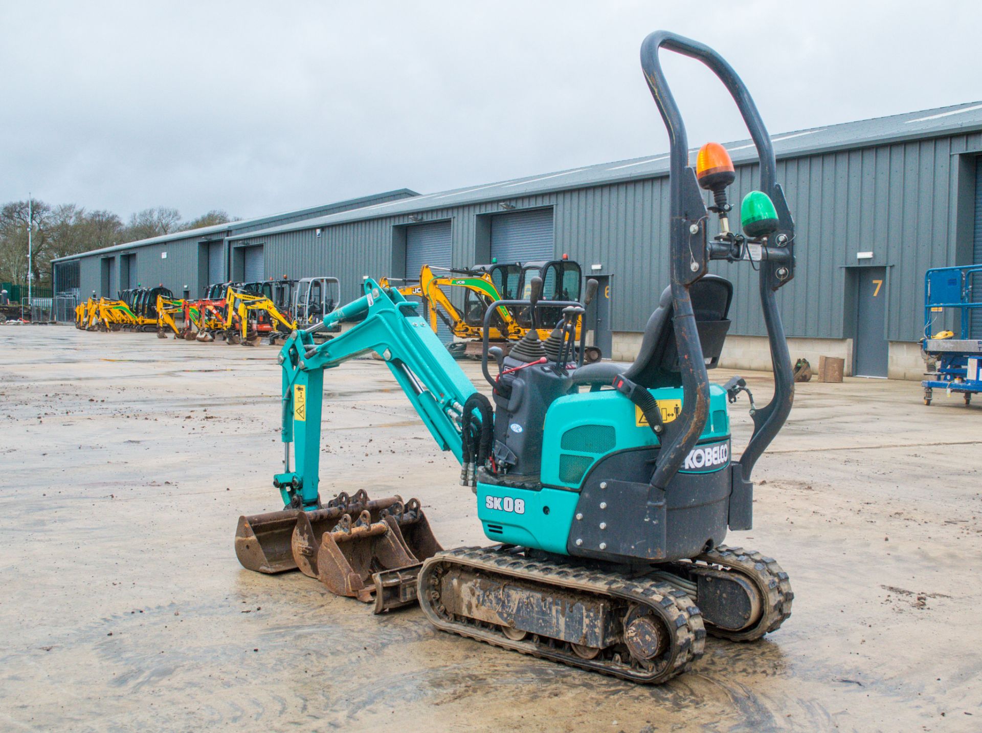 Kobelco SK08 0.8 tonne rubber tracked micro excavator Year: 2018 S/N: PT07-04046 Recorded Hours: 375 - Image 4 of 15